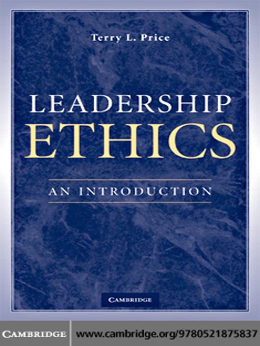 Title details for Leadership Ethics by Terry L. Price - Available